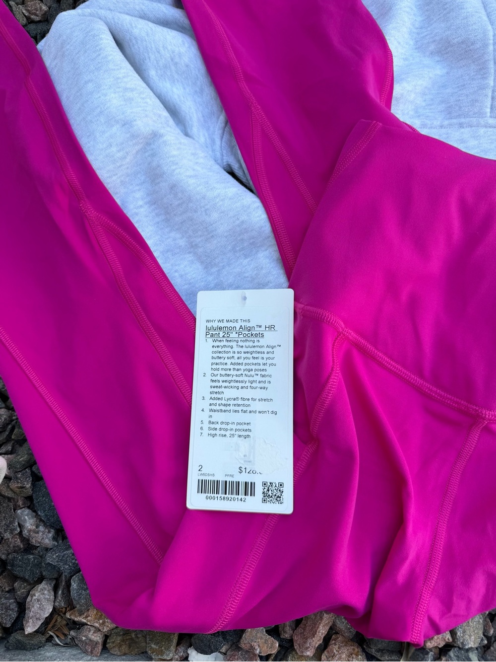lululemon athletica Bright Fuchsia High-Rise Leggings - Picture 2 of 2